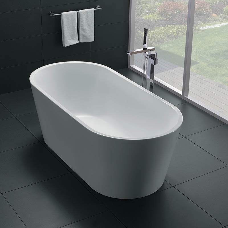Florida Cada freestanding florida denisa, 150 x 75 x 58 cm, acril, evacuare, alb, ws203p-150