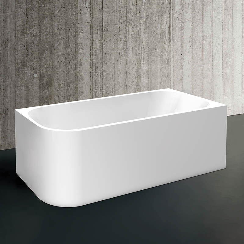Florida Cada freestanding florida maugli, la perete, 150 x 75 x 58 cm, acril, evacuare, alb, ws312r-150