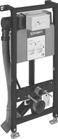 Duravit  Cadru wc duravit durasystem, incastrat, 115 cm, extractie miros, otel, wd1014000000