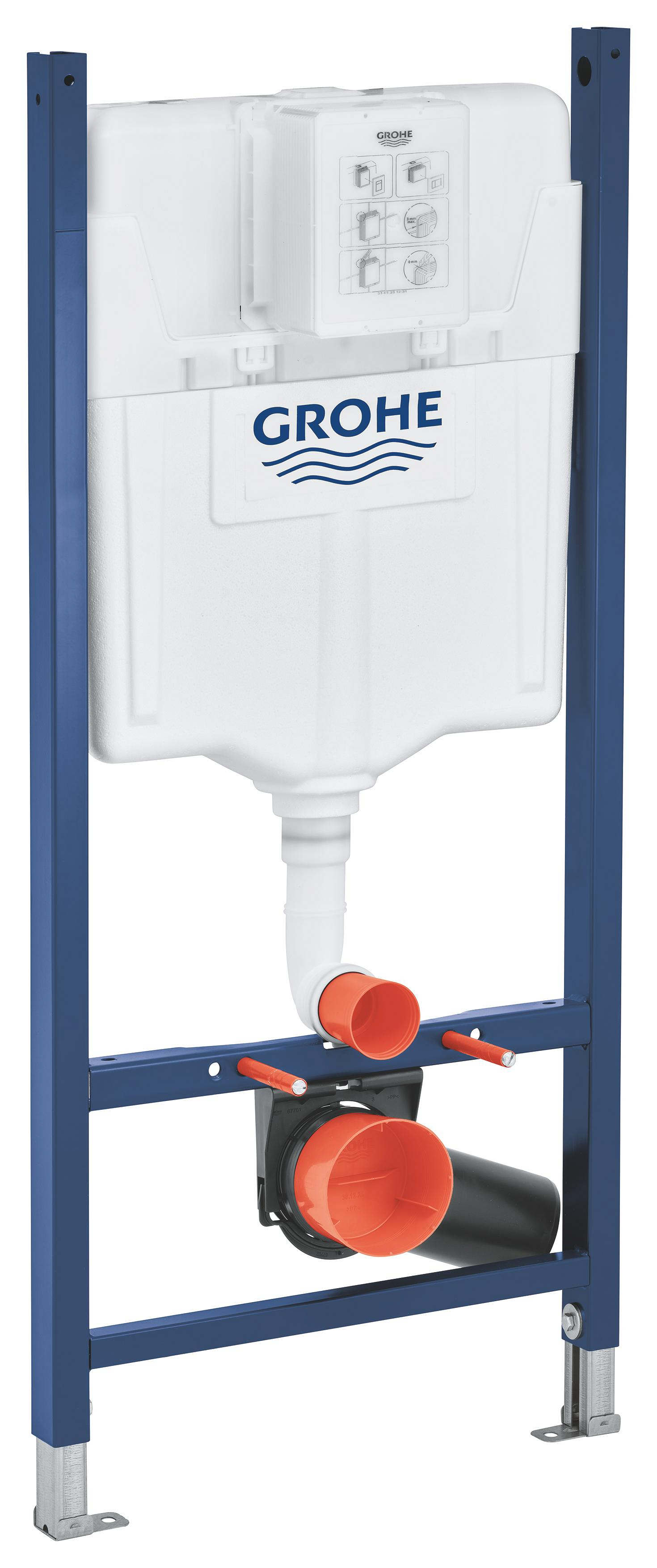 Grohe Cadru wc suspendat grohe rapid sl, incastrat, izolat, otel, 38840000