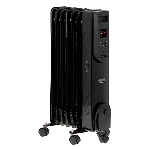 CAMRY Calorifer electric camry, 1500 w,  elementi, telecomanda, led, negru, cr7812