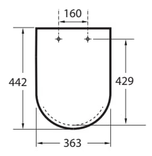 Capac WC A8019D0004, Debba, pentru wc, eliberare rapida, seria Debba, 
