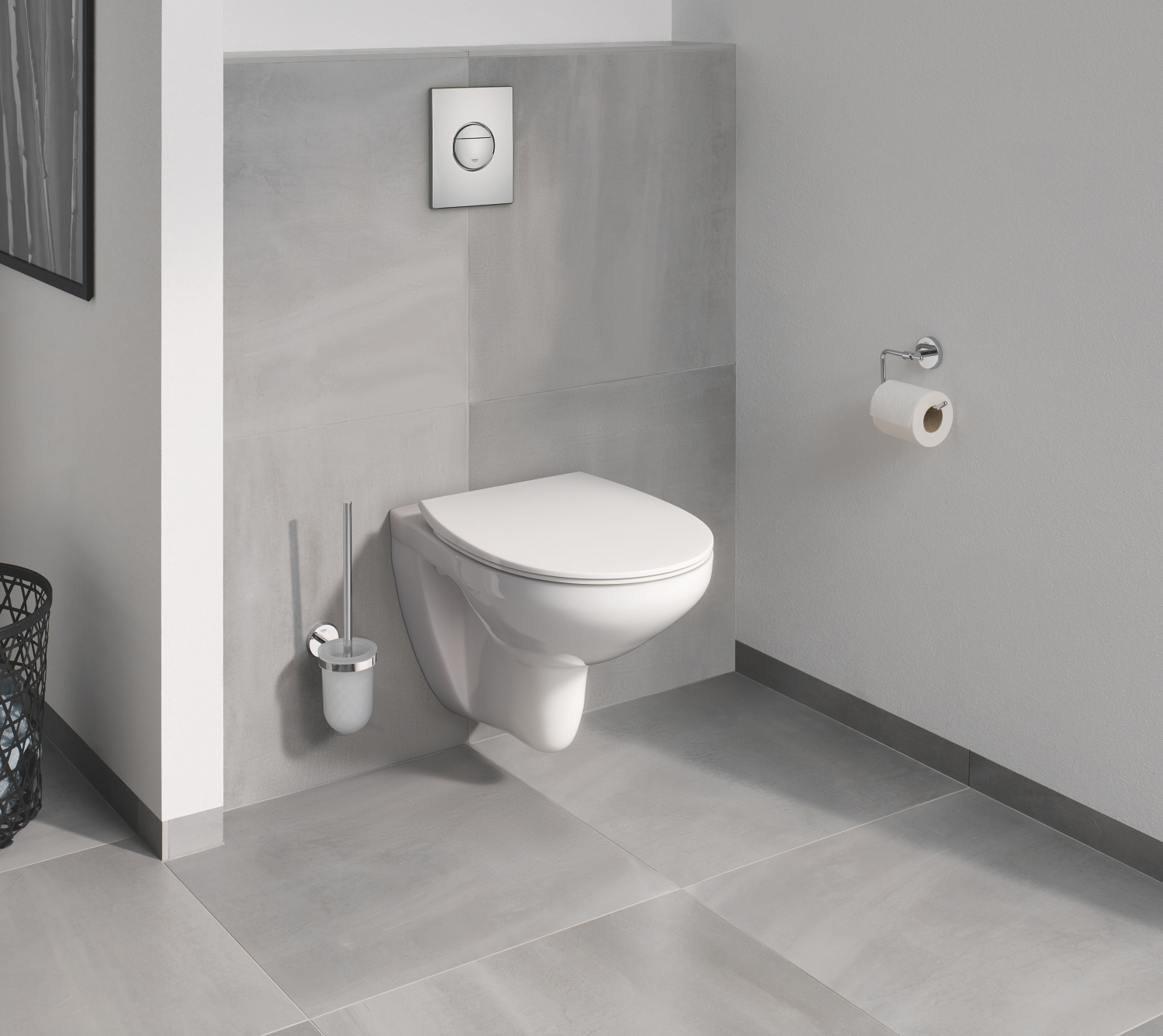 Capac WC Grohe 39898000, 449 mm, 364 mm, 1 functii speciale, capac softclose, suprafata antiaderent, Alb