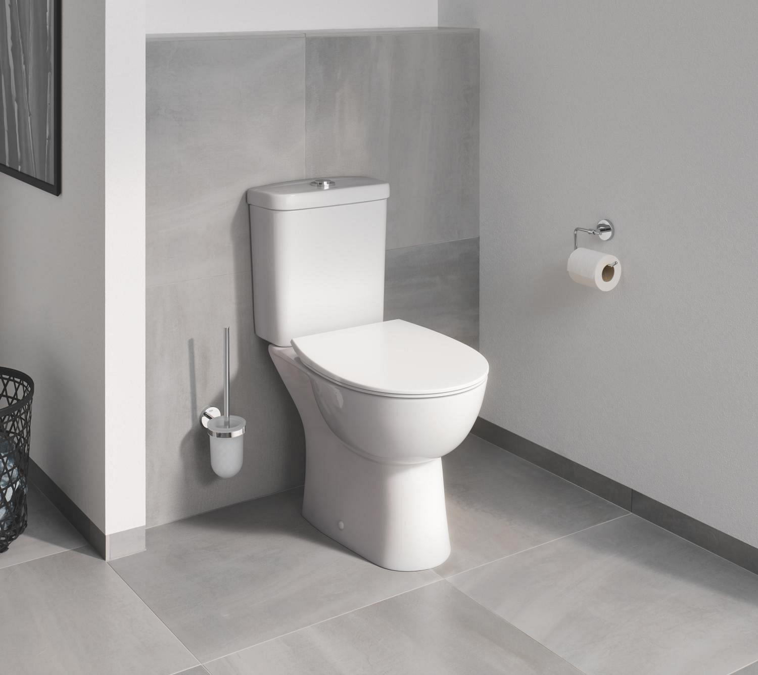 Capac WC Grohe 39923000, Bau Ceramic, pentru wc, capac softclose, slim