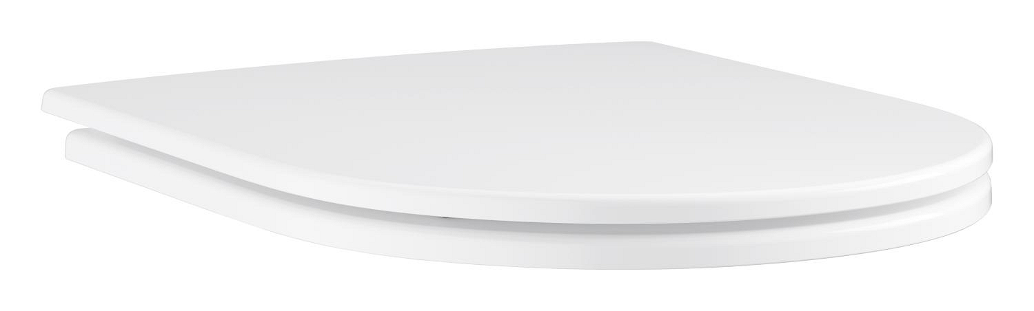 Capac WC Grohe 102500SH00, 450 mm, 365 mm, 1 functii speciale, capac softclose, oval, duroplast, Alb
