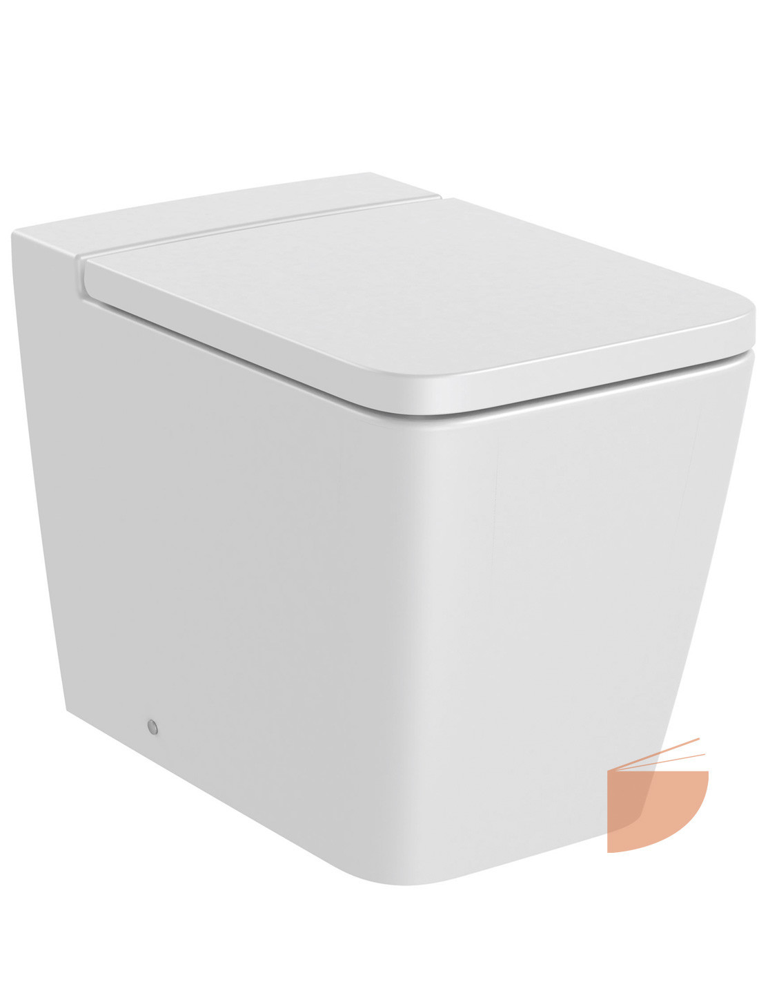 Capac WC Roca A80153200B, 442 mm, 372 mm, 1 functii speciale, capac softclose, suprafata antiaderent, Alb