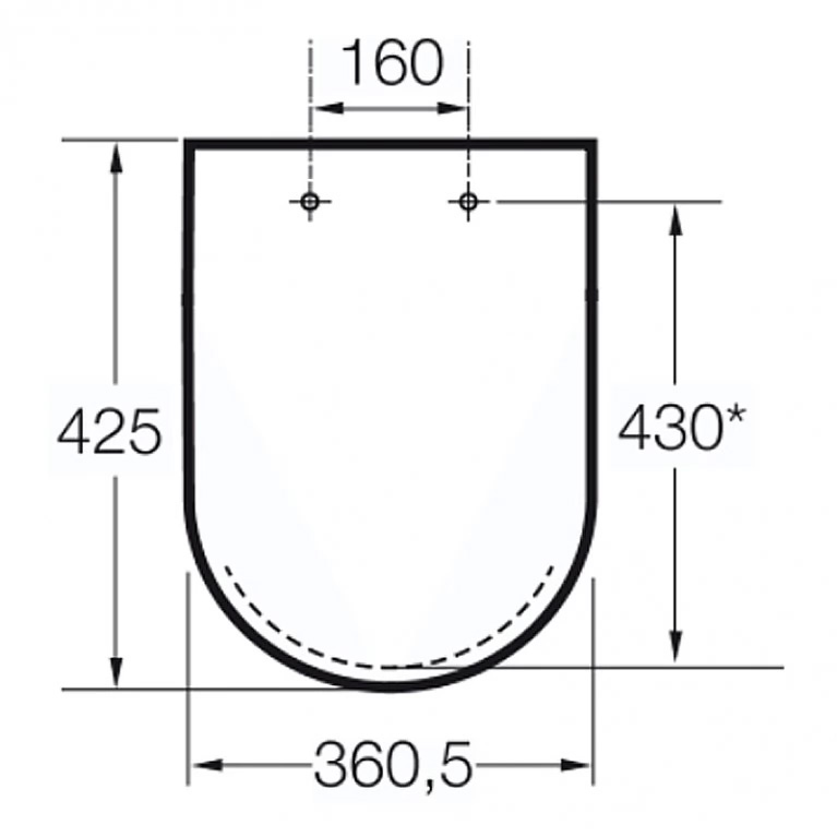 Capac WC Roca A80164A004, Nexo, pentru wc, capac softclose, seria Nexo