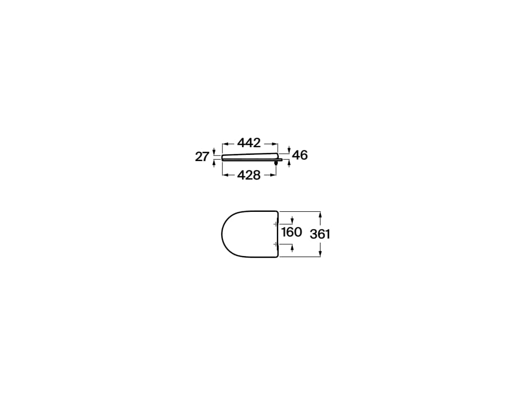Capac WC Roca A801F72002, Optica, pentru wc, capac softclose, slim, el