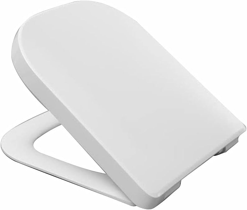 Capac WC Roca A80148200U, 453 mm, 350 mm, 1 functii speciale, capac softclose, suprafata antiaderent, Alb