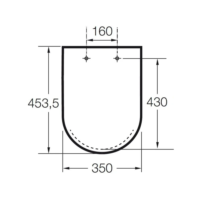 Capac WC Roca A801472003, The Gap Square, pentru wc, capac softclose, 