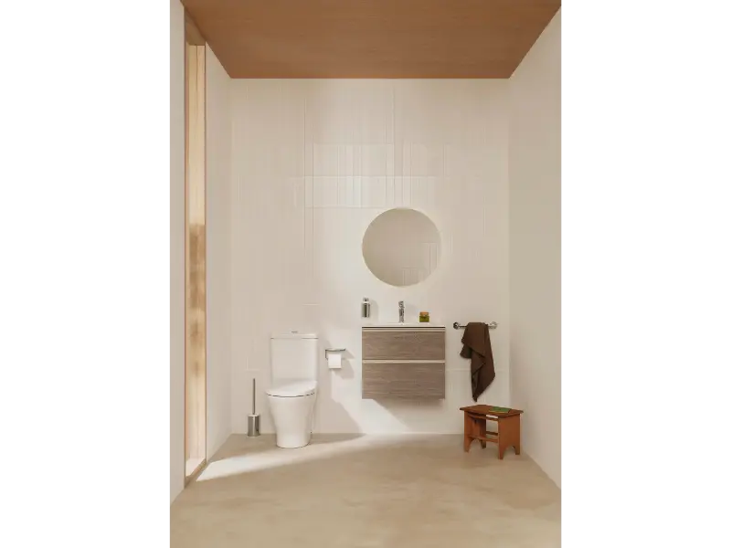 Capac WC Roca A801D20001, 419 mm, 357 mm, 1 functii speciale, suprafata antiaderent, oval, duroplast, Alb