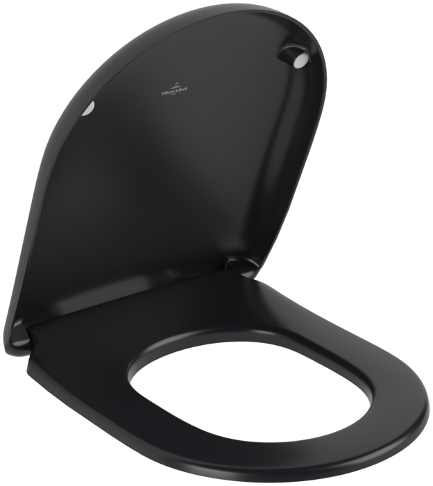 Villeroy and Boch Capac wc villeroy and boch antao, softclose, duroplast, negru, 8m67s1r7