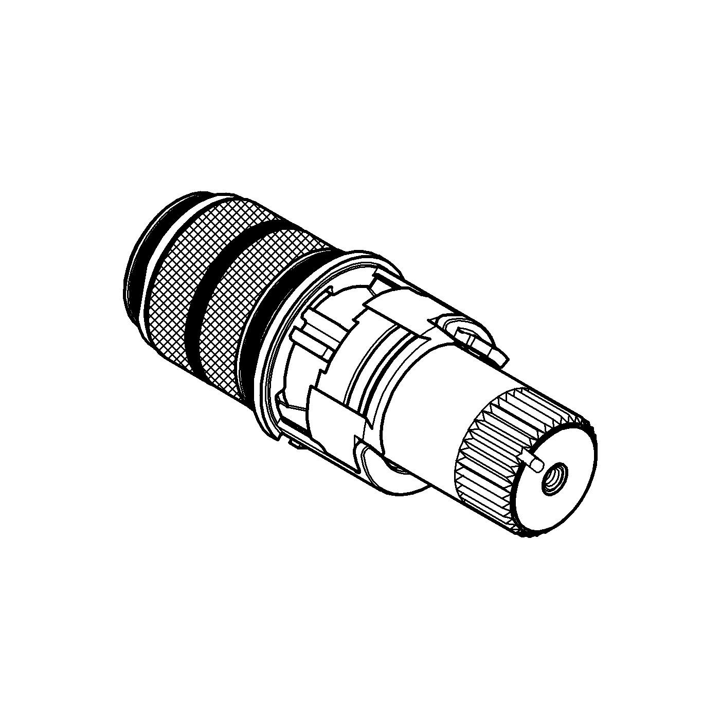 Cartus cu termostat Grohe 47439000, 50 mm, 1 compatibilitate, pentru baterii cu termostat, TurboStat