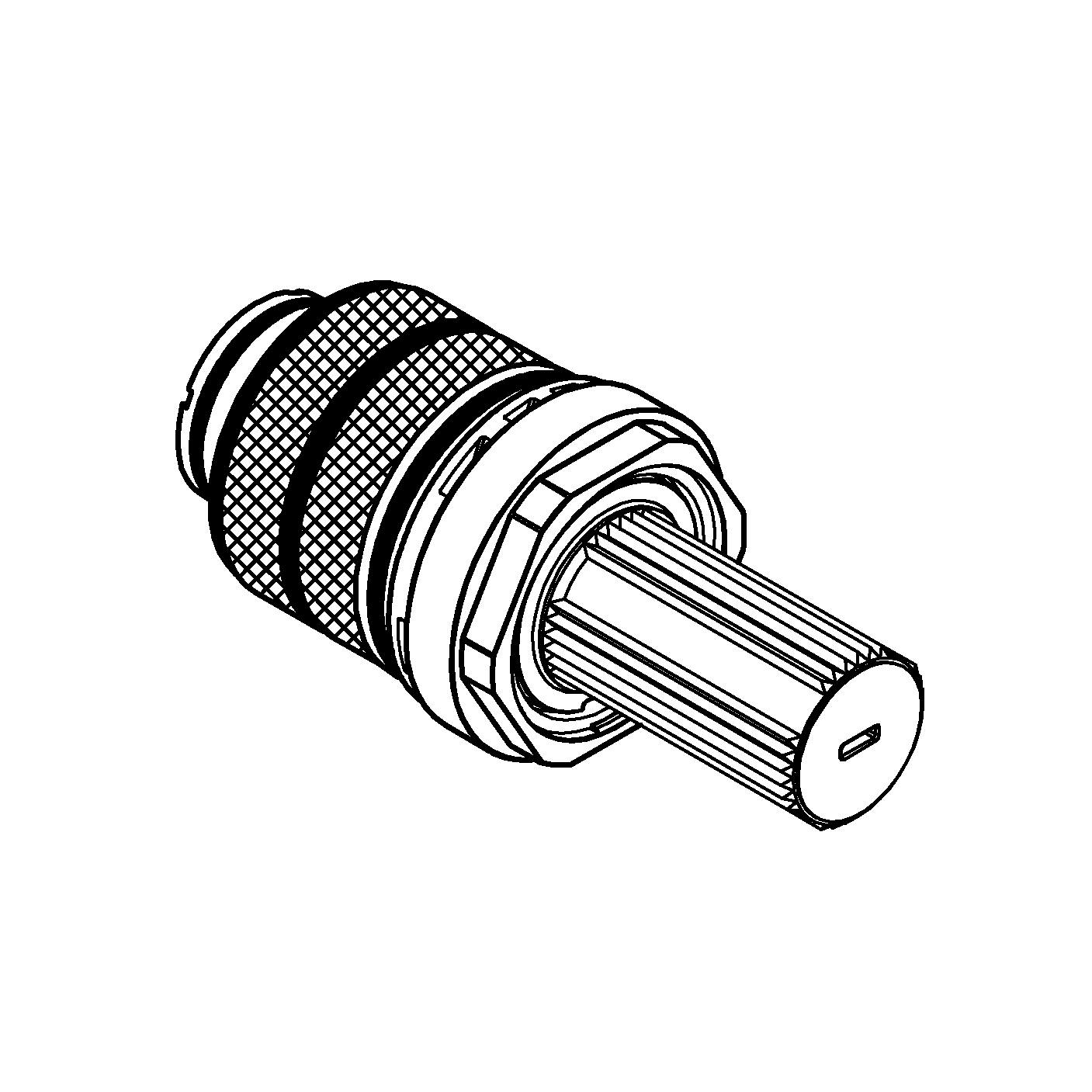 Cartus Grohe 46989000, comanda baterie dubla comanda, tip baterie bate