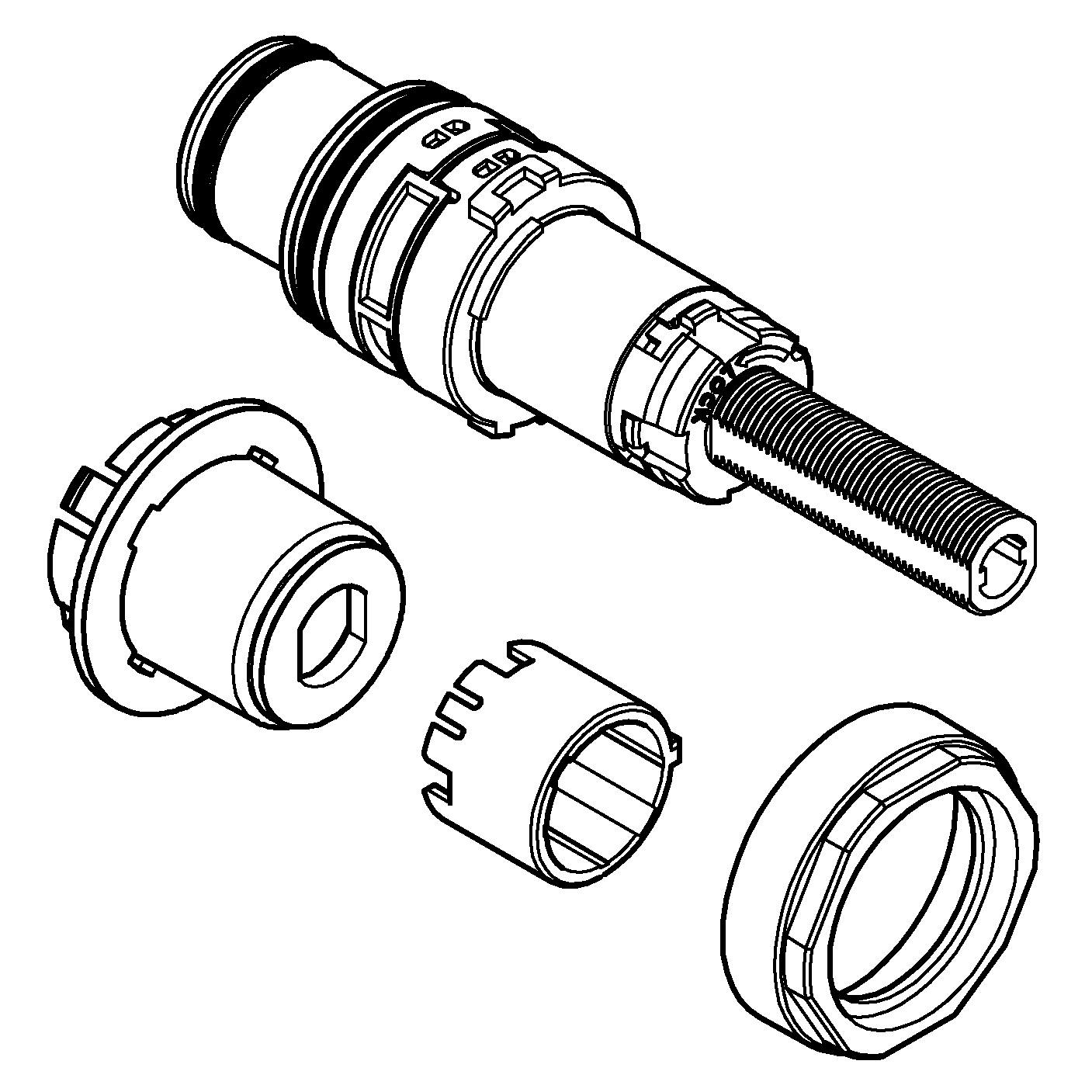 Cartus Grohe 48359000, comanda baterie dubla comanda, tip baterie bate