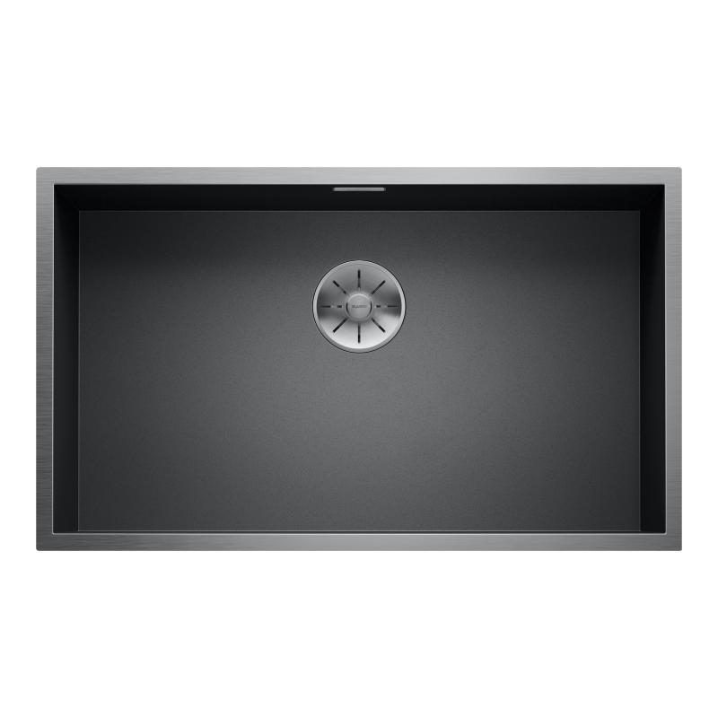 Blanco Chiuveta bucatarie blanco zerox 700, otel, 740 x 440 mm, sub/in blat, negru, 526244