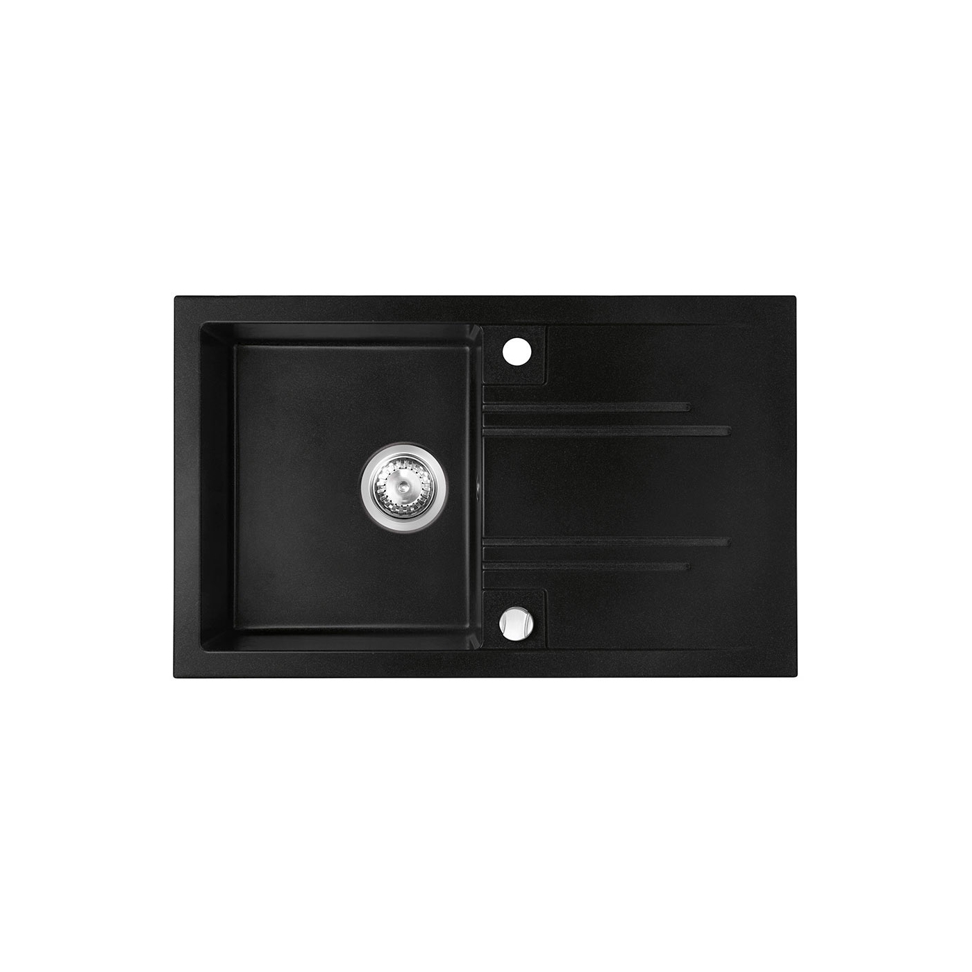 Ferro Chiuveta de bucatarie ferro mezzo drgm48/78ba, granit, 780 x 480 mm, montare pe blat, reversibila, 1 cuva, picurator,