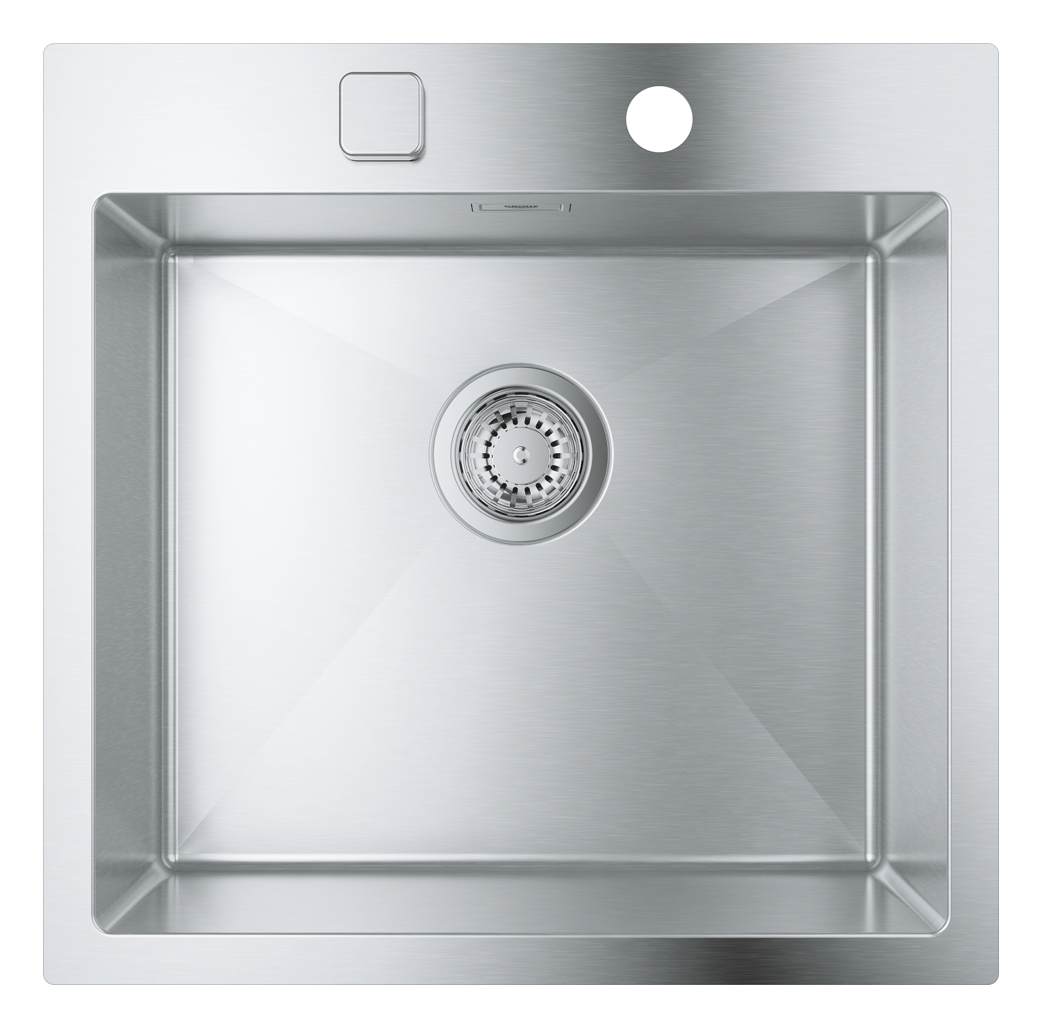 Grohe Chiuveta bucatarie grohe k800 31583sd1, otel, 518 x 510 mm, montare in/pe blat, 1 cuva, evacuare automata, crom