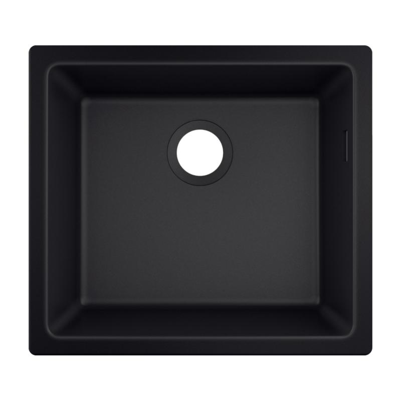 Hansgrohe Chiuveta de bucatarie hansgrohe s510-u450 43431170, silicatec, 500 x 450 mm, montare sub blat, 1 cuva, preaplin, mat,