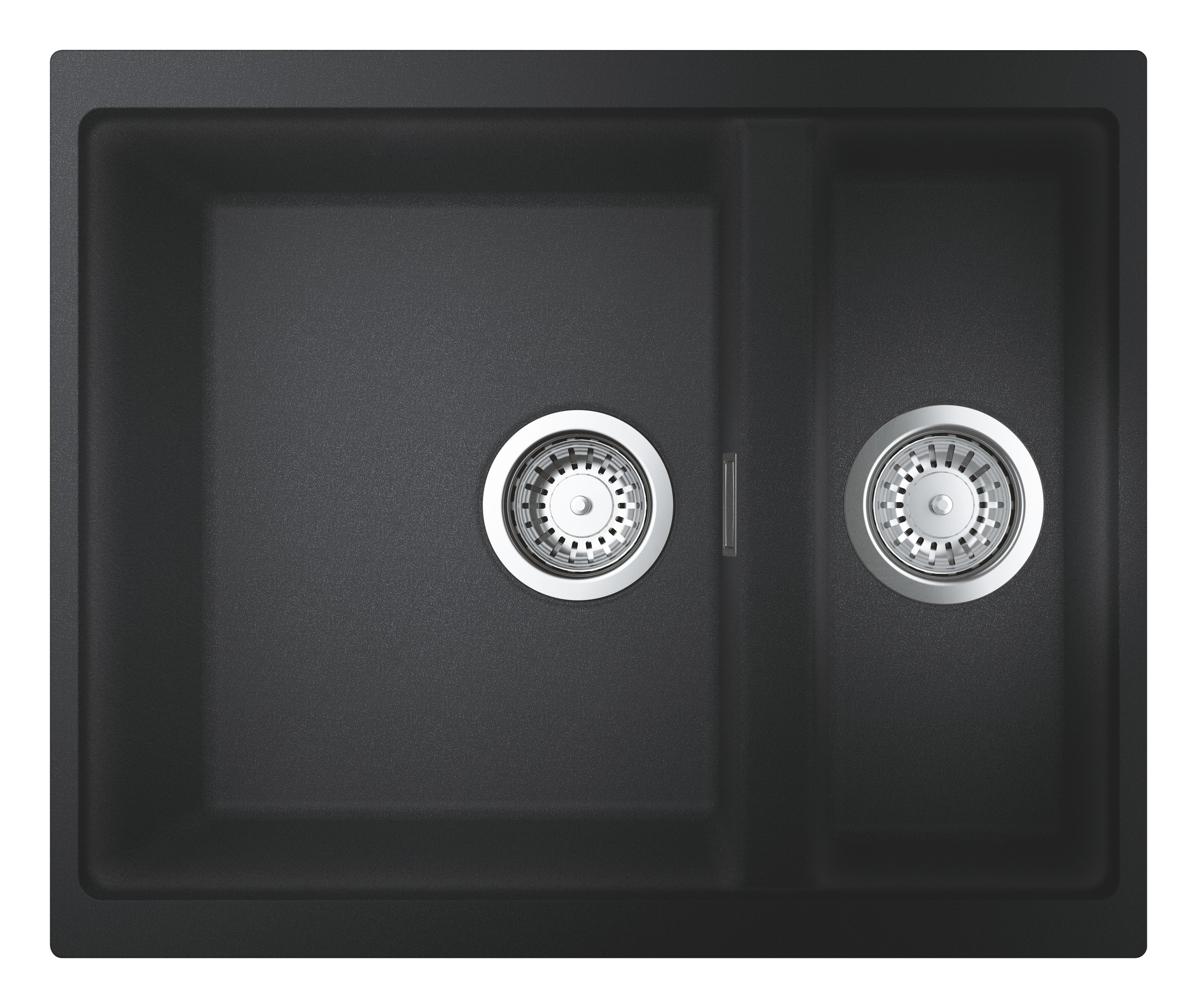 Grohe Chiuveta quartz grohe k500 31648ap0, 555 x 460 mm, pe/sub blat, evacuare, negru