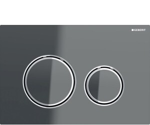 Geberit  Clapeta actionare wc geberit sigma 21 115.884.jk.1, dubla spalare, orizontala, 246 x 164 mm, lucios, grafit