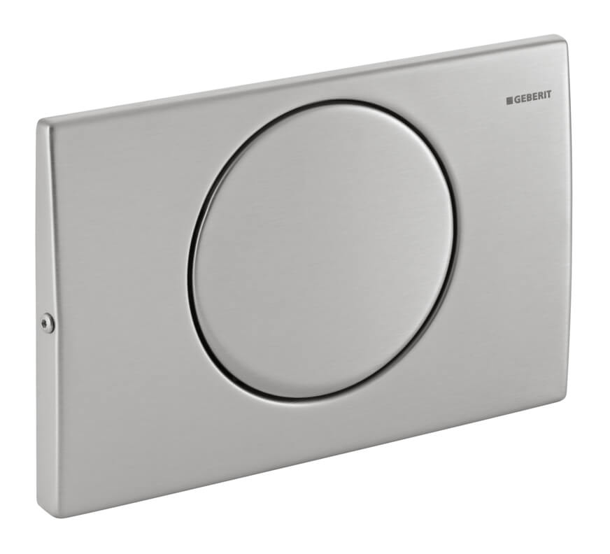 Geberit  Clapeta actionare wc geberit delta15, 115.101.00.1, o spalare, orizontala, 264 x 164 mm, anti-vandalism, crom