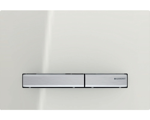 Geberit  Clapeta actionare wc geberit sigma 50 115.788.jl.2, dubla spalare, orizontala, 246 x 164 mm, metal lucios, bej/crom