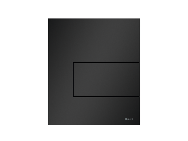 Tece  Clapeta urinal tece square, mono, 124 x 144 mm, metal, mat, negru, 9242813