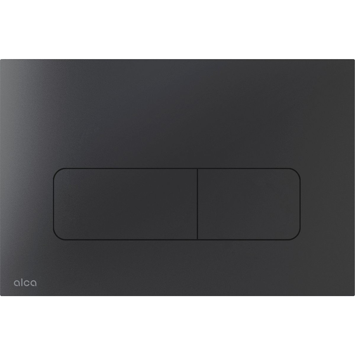 Alca Clapeta wc alca flat, dubla, orizontala, 165 x 247 mm, metal, mat, negru, moon-black