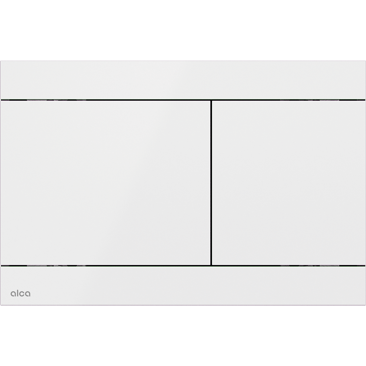 Alca Clapeta wc alca flat, dubla, orizontala, 247 x 164 mm, metal, lucios, alb, fun-white