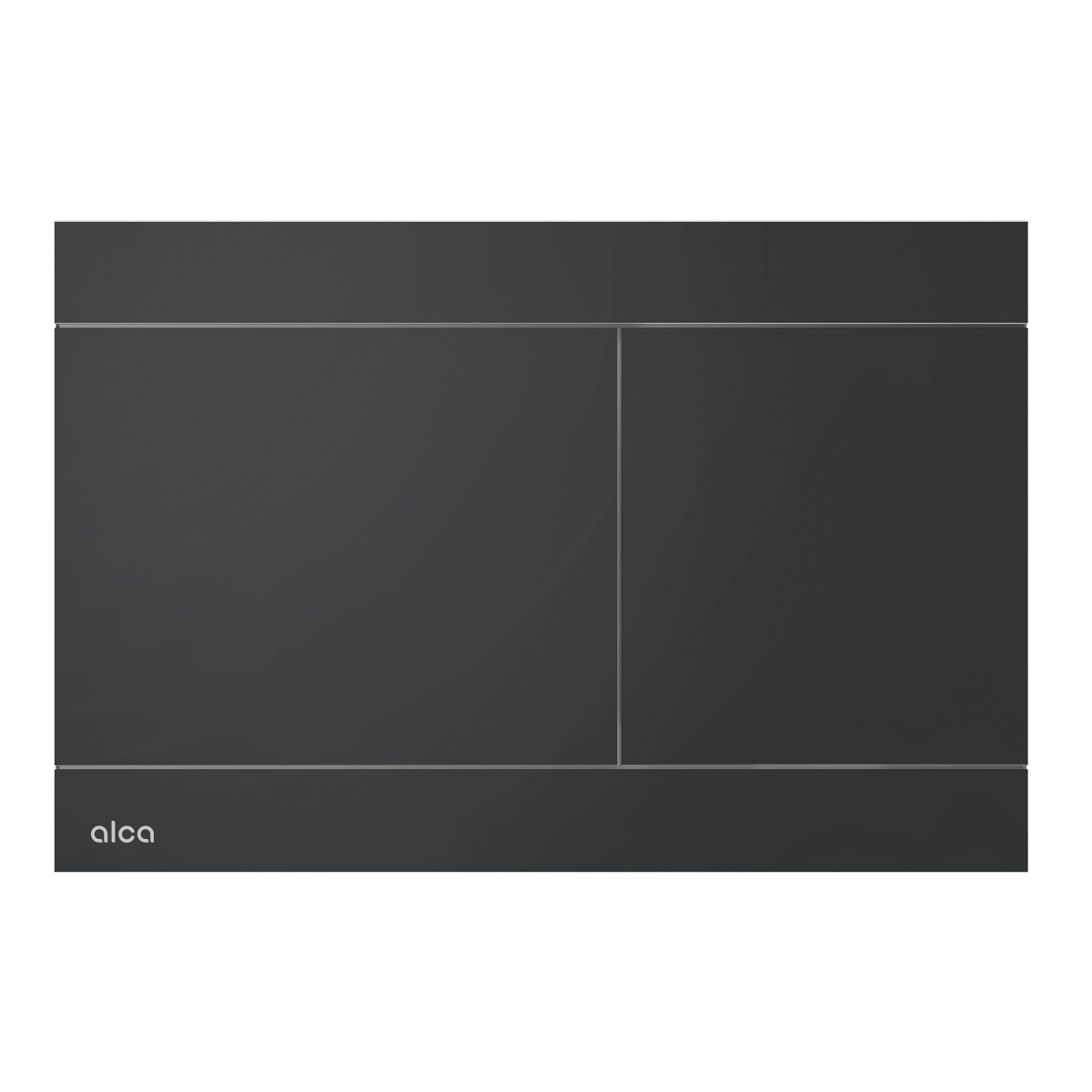Alca Clapeta wc alca flat, dubla, orizontala, 247 x 164 mm, metal, mat, negru, fun-black