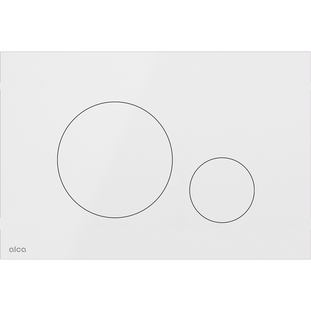 Alca Clapeta wc alca flat, dubla, orizontala, 247 x 165 mm, metal, mat, alb, turn-white