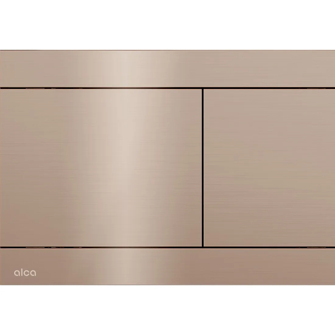 Alca Clapeta wc  alcadrain fun, orizontala, dubla, 247 x 165 mm, otel, lucios, rose gold, fun-rg-p