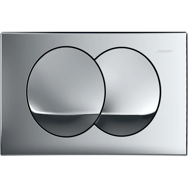 Geberit  Clapeta wc geberit delta, dubla, orizontala, 164 x 246 mm, abs, lucios, crom, 115.100.21.5