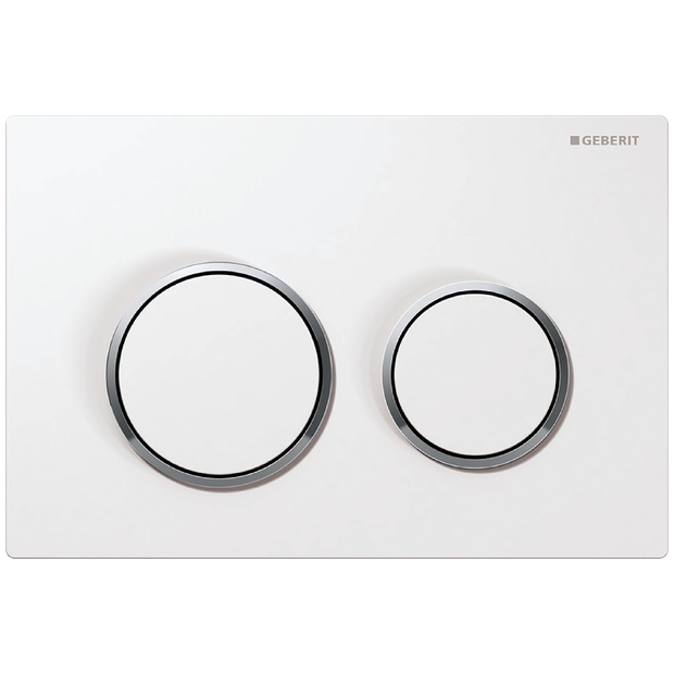 Geberit  Clapeta wc geberit kappa, dubla, orizontala, 212 x 142 mm, plastic, lucios, alb, 115.240.kj.1