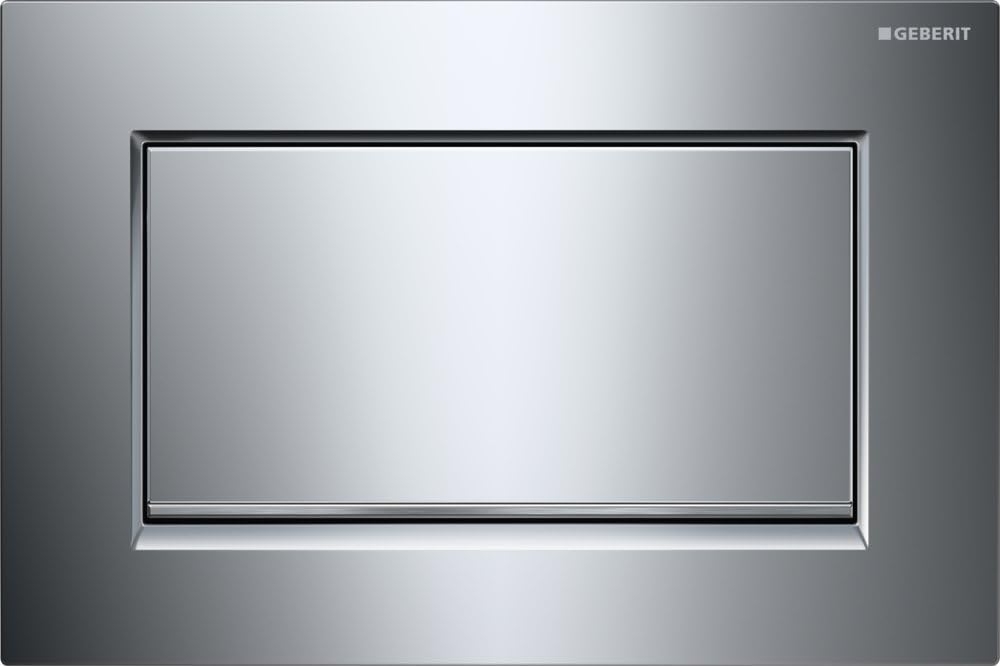 Geberit  Clapeta wc geberit sigma 30, mono, orizontala, 164 x 246 mm, metal, mat, crom, 115.893.ky.1
