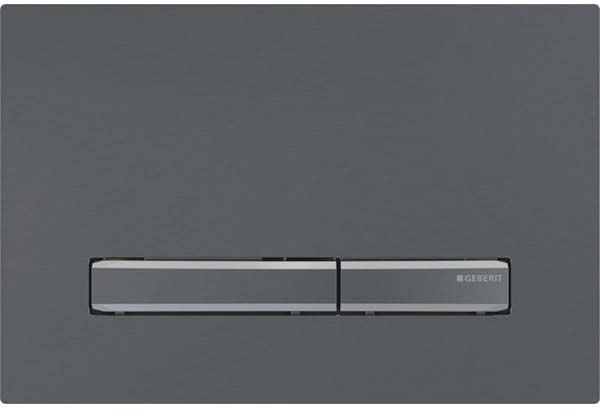 Geberit  Clapeta wc geberit sigma 50, dubla, orizontala, 164 x 246 mm, alama, mat, antracit, 115.671.qd.2