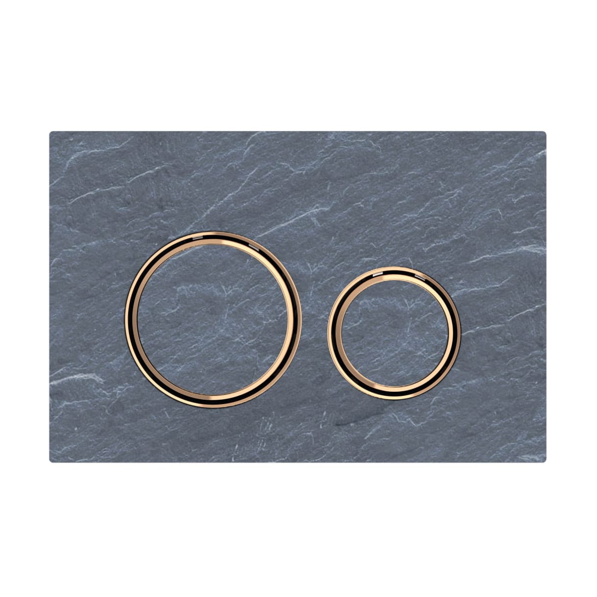 Geberit  Clapeta wc geberit sigma21, orizontala, dubla, 246 x 164 mm, metal, mat, albastru ardezie, 115.652.jm.1
