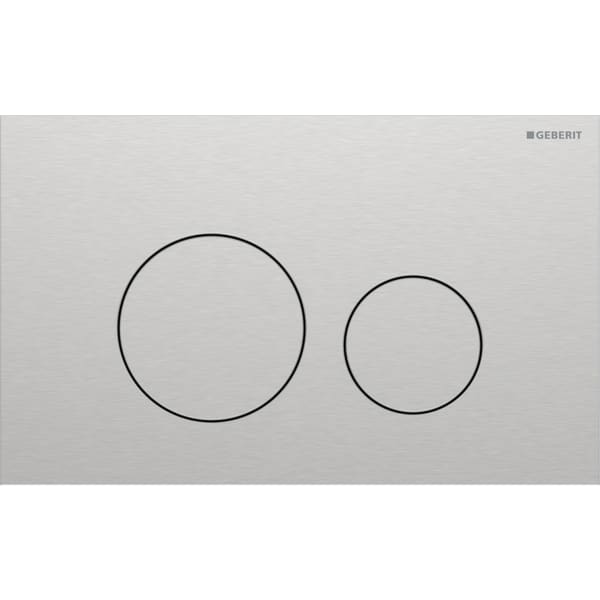 Geberit  Clapeta wc geberit sigma40, dubla, orizontala, 246 x 152 mm, otel, mat, crom, 115.628.fw.1
