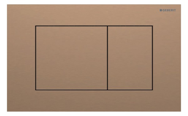 Geberit  Clapeta wc geberit sigma40, orizotala, dubla, 246 x 152 mm, metal, mat, rose gold, 115.629.qb.1