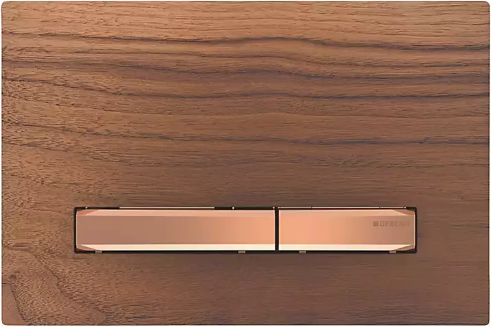 Geberit  Clapeta wc geberit sigma50, orizontala, dubla, 246 x 164 mm, metal, mat, maro, 115.670.jx.2