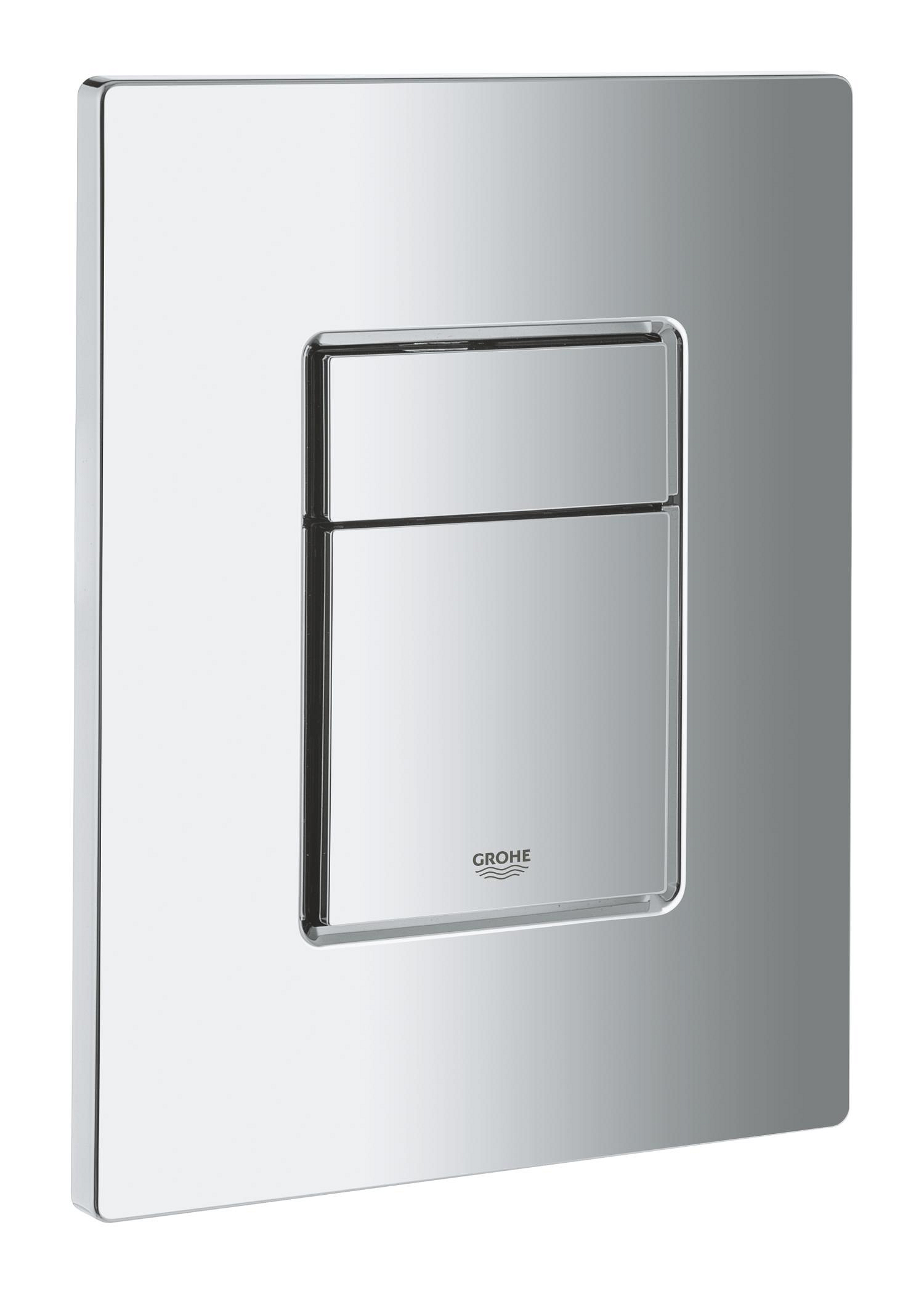Clapeta WC Grohe 38966000, 156 mm, 197 mm, functie eco, verticala, orizontala, incastrat pentru tip rezervor, Crom