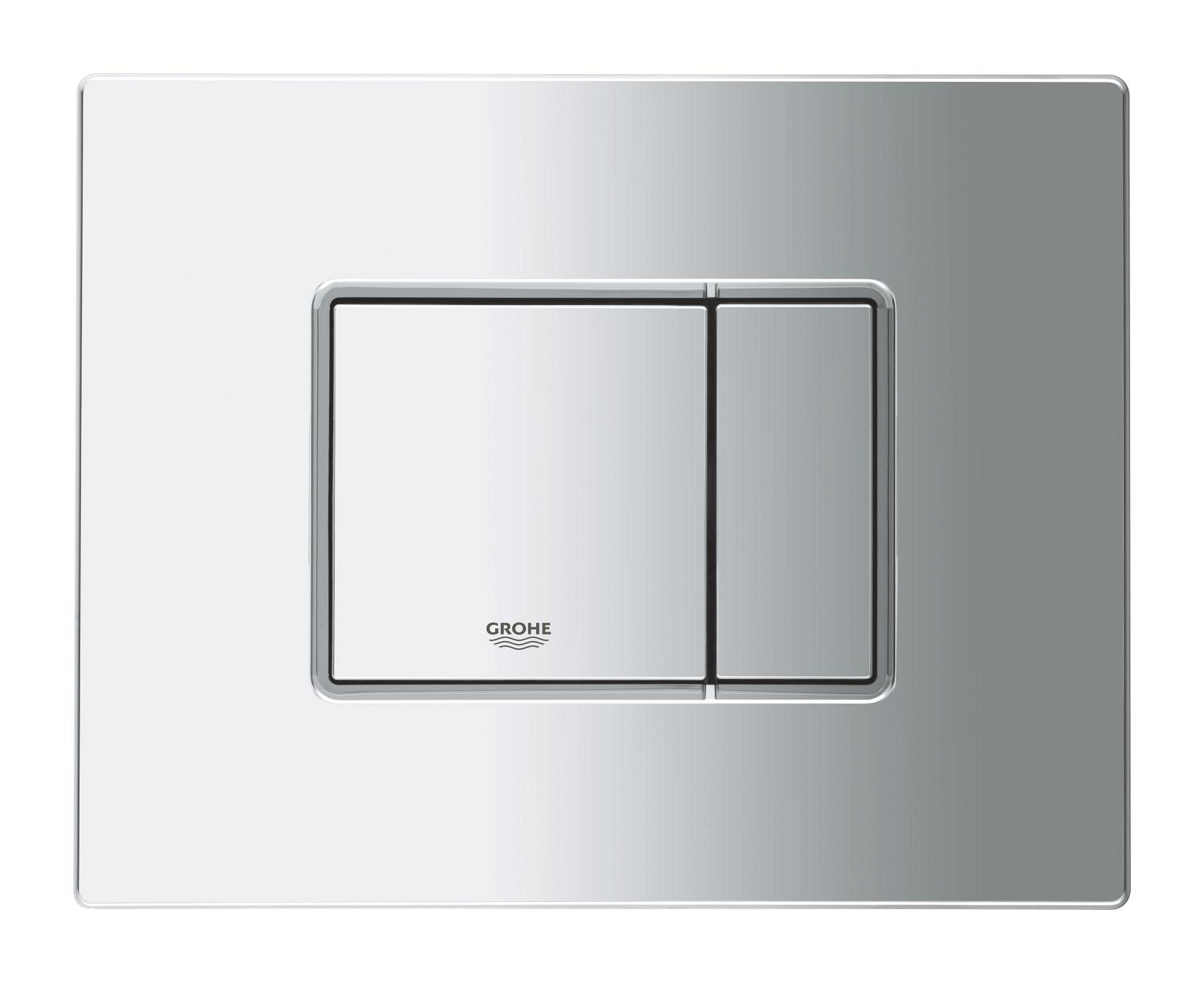 Clapeta WC Grohe 38966000, 156 mm, 197 mm, functie eco, verticala, orizontala, incastrat pentru tip rezervor, Crom