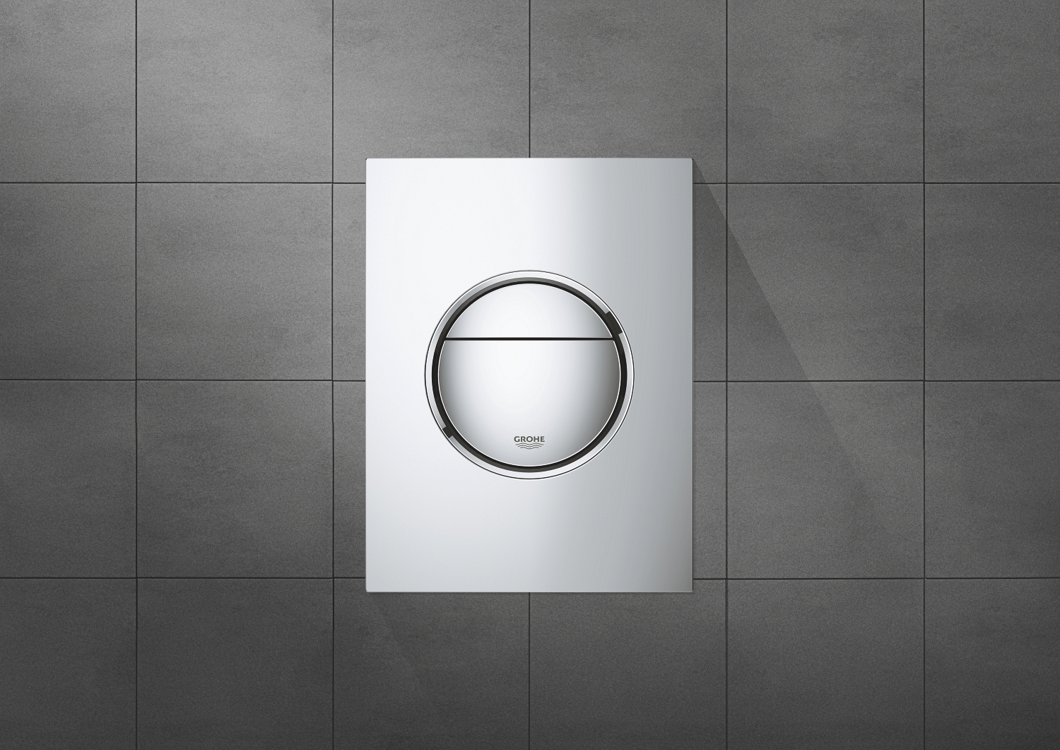 Clapeta WC Grohe 37601000, 130 mm, 172 mm, functie eco, verticala, incastrat pentru tip rezervor, Crom