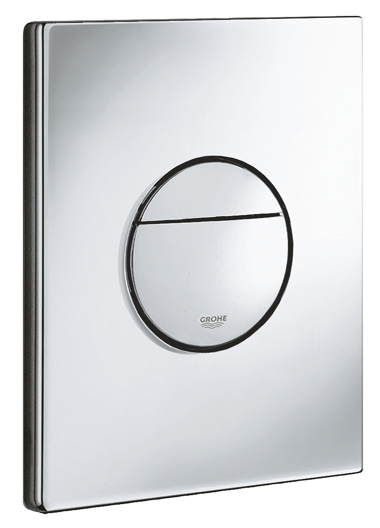 Clapeta WC Grohe 38965000, 156 mm, 197 mm, functie eco, verticala, incastrat pentru tip rezervor, Crom