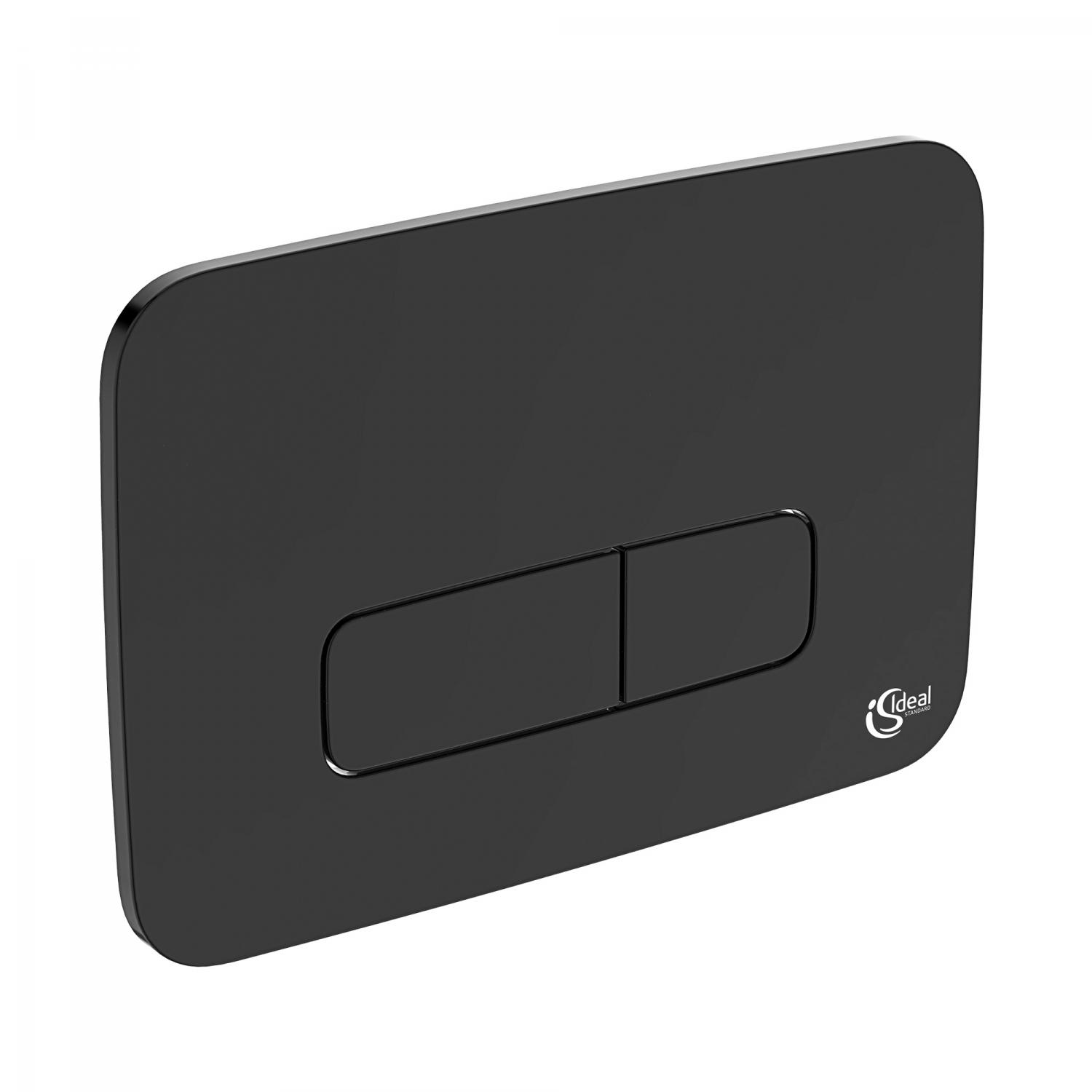Ideal Standard Clapeta wc ideal standard oleas, dubla, 165 x 241 mm, orizontala, abs, mat, negru, r0123a6