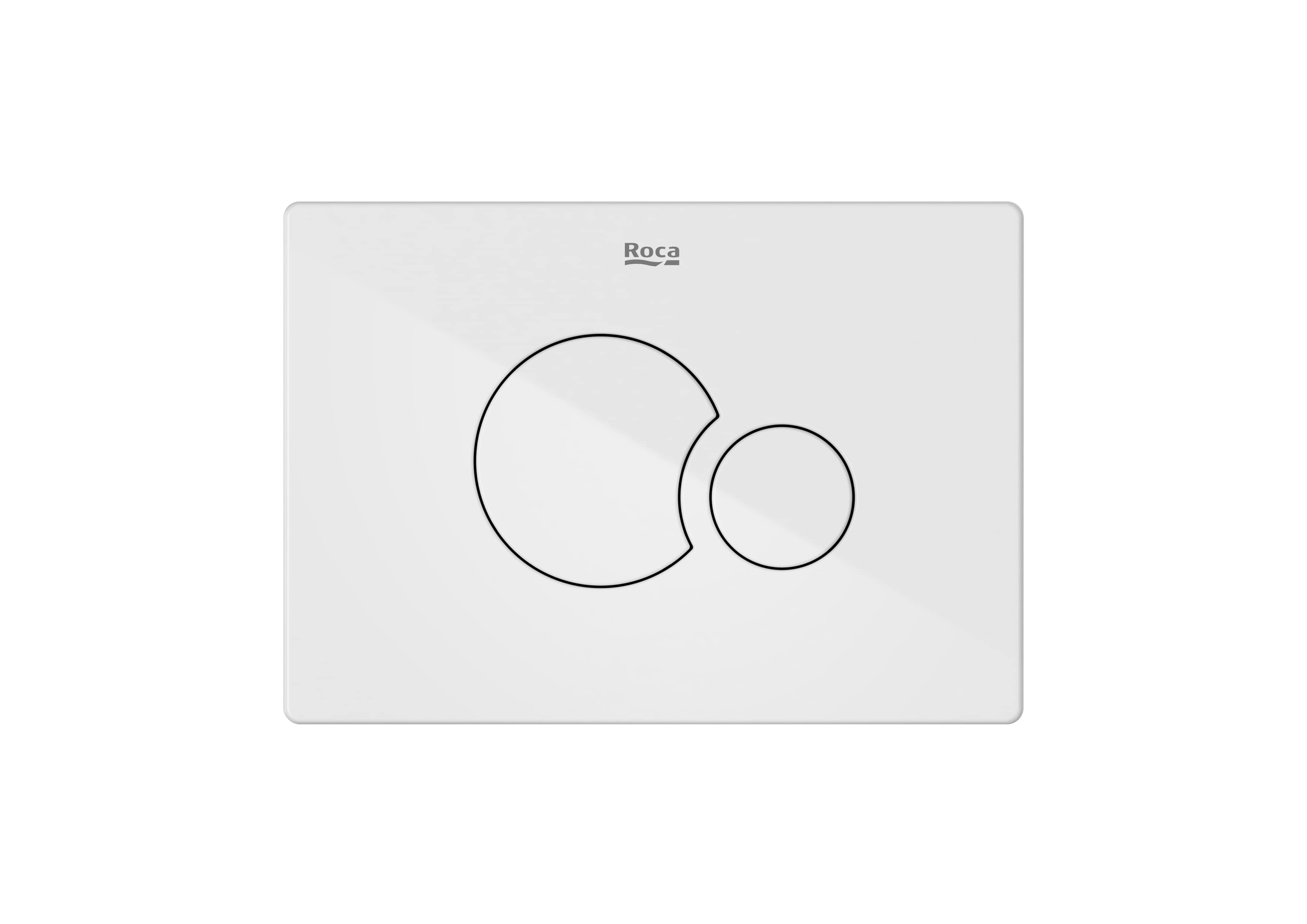 Roca Clapeta wc roca duplo s, dubla, orizontala, 205 x 145 mm, plastic, lucios, alb, a890222300