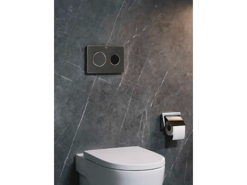 Clapeta actionare Roca A89018920M, Wall, pentru toaleta, tip instalare
