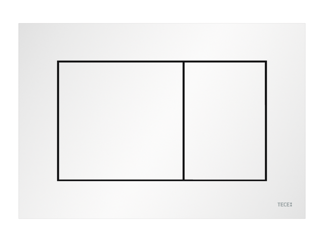 Tece  Clapeta wc tece now, dubla, orizontala, 220 x 150, plastic, mat, alb, 9240417