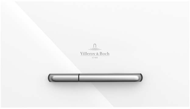 Villeroy and Boch Clapeta wc villeroy and boch viconnect , dubla, orizontala, 145 x 253 mm, sticla/metal, alb, 922160re
